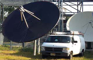 satellite dish pointing, alignment and repair
